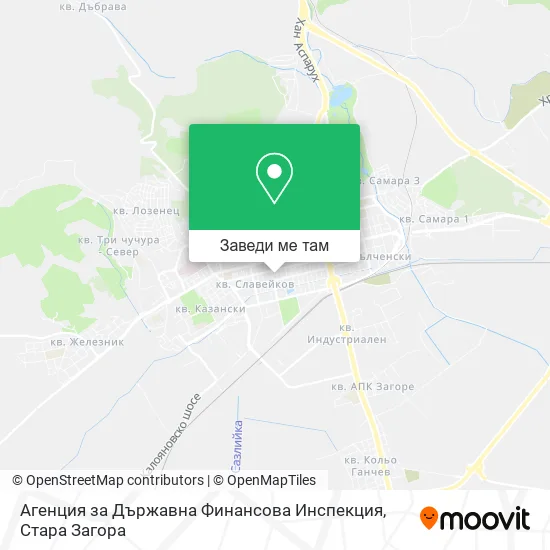 Агенция за Държавна Финансова Инспекция карта