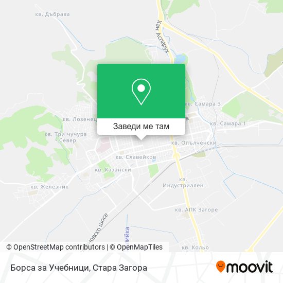 Борса за Учебници карта