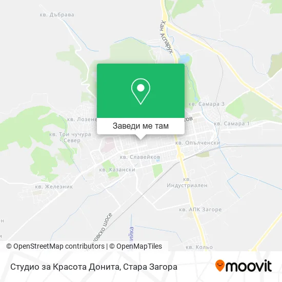 Студио за Красота Донита карта