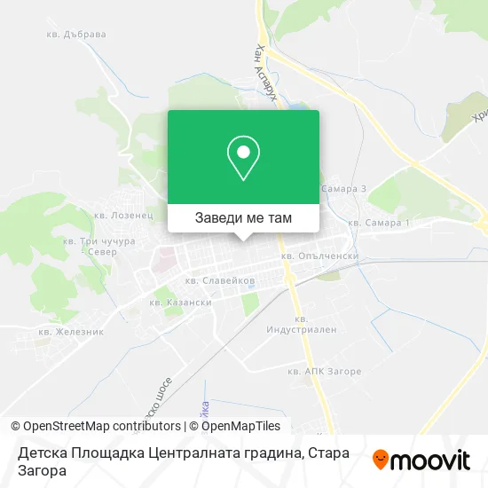 Детска Площадка Централната градина карта