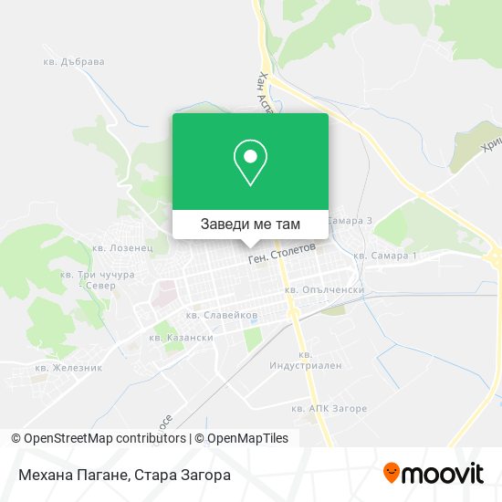 Механа Пагане карта