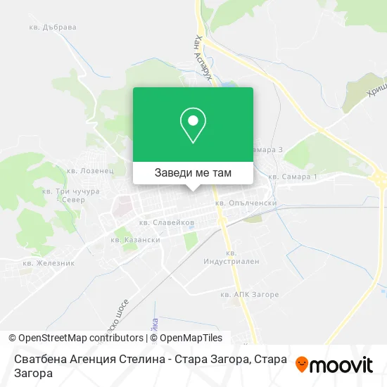 Сватбена Агенция Стелина - Стара Загора карта