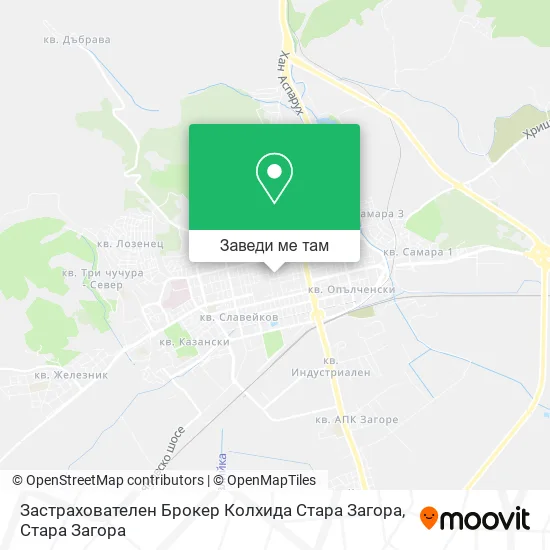 Застрахователен Брокер Колхида Стара Загора карта