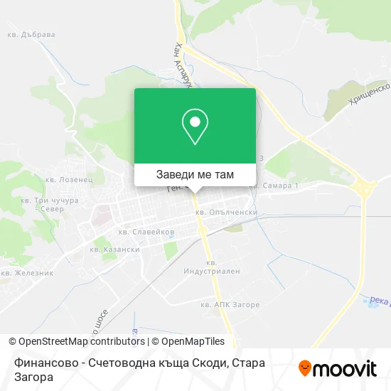 Финансово - Счетоводна къща Скоди карта