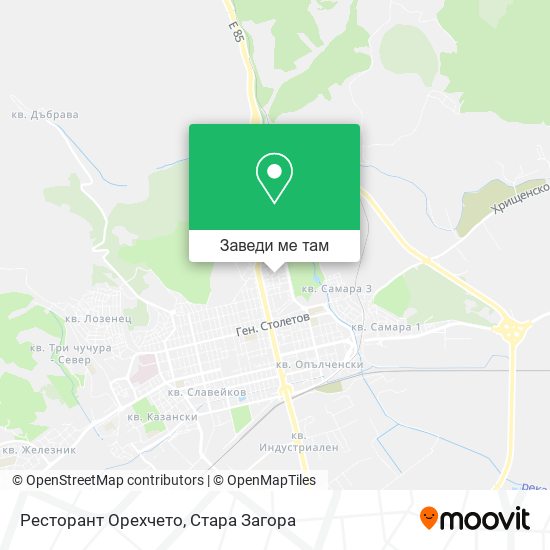 Ресторант Орехчето карта