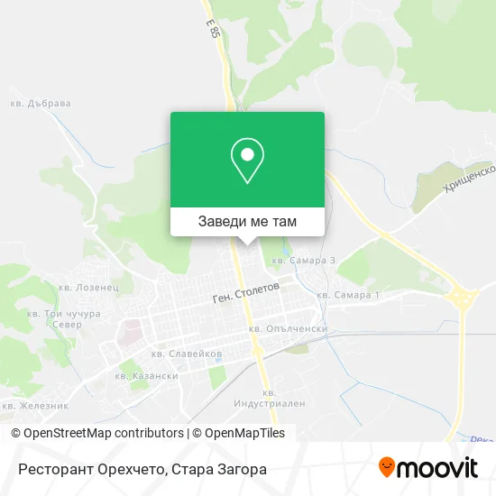 Ресторант Орехчето карта