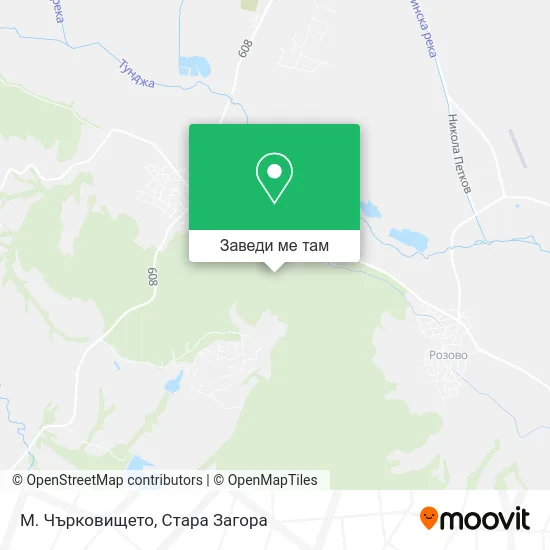 М. Чърковището карта