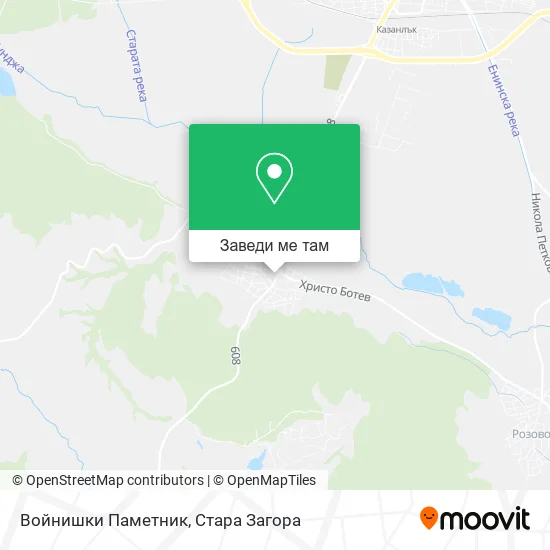 Войнишки Паметник карта