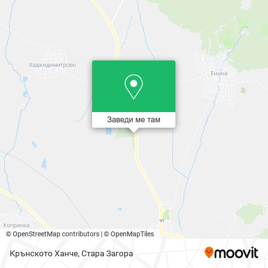 Крънското Ханче карта