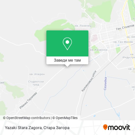 Yazaki Stara Zagora карта