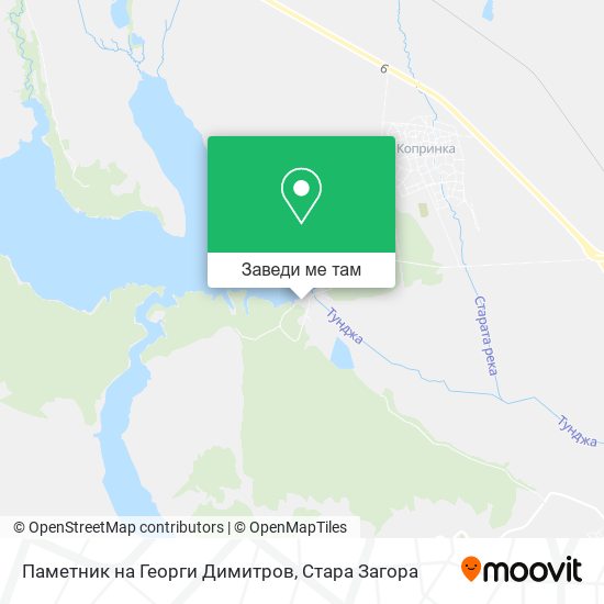 Паметник на Георги Димитров карта