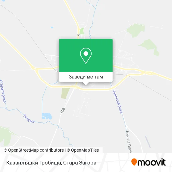 Казанлъшки Гробища карта