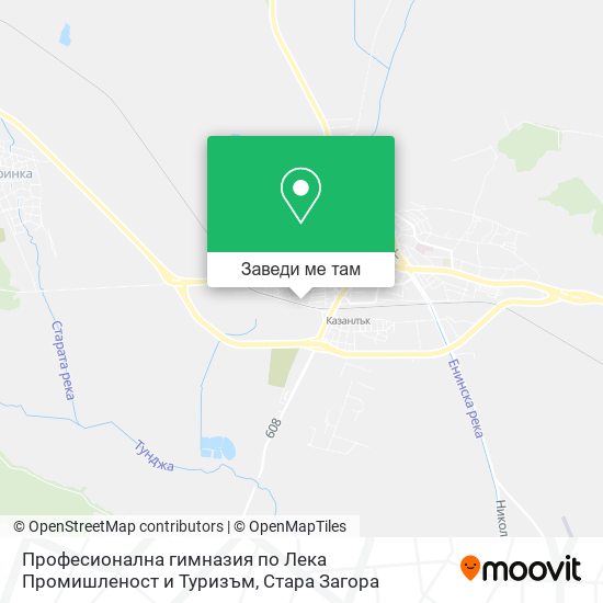 Професионална гимназия по Лека Промишленост и Туризъм карта