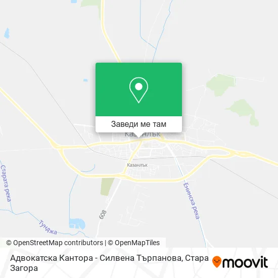 Адвокатска Кантора - Силвена Търпанова карта