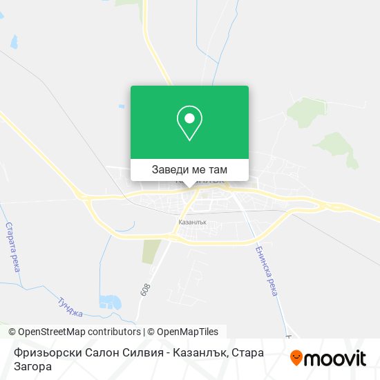 Фризьорски Салон Силвия - Казанлък карта