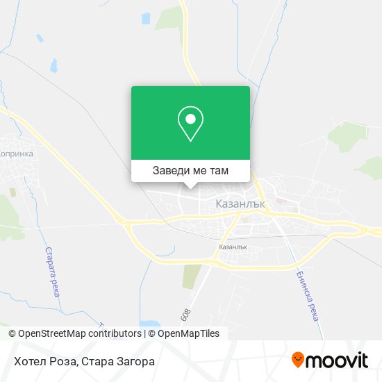 Хотел Роза карта