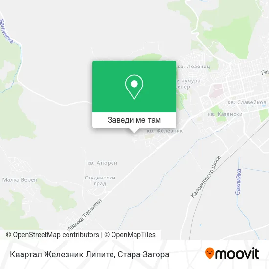 Квартал Железник Липите карта