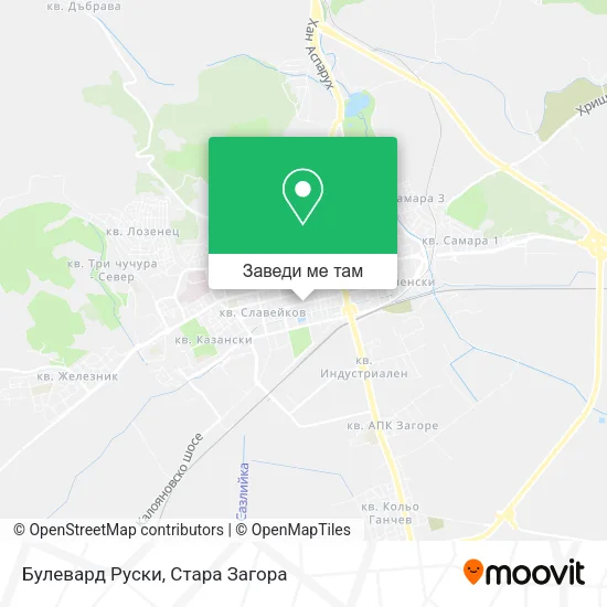 Булевард Руски карта