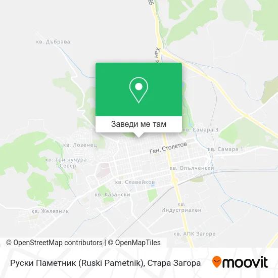 Руски Паметник (Ruski Pametnik) карта