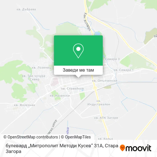 булевард „Митрополит Методи Кусев“ 31А карта