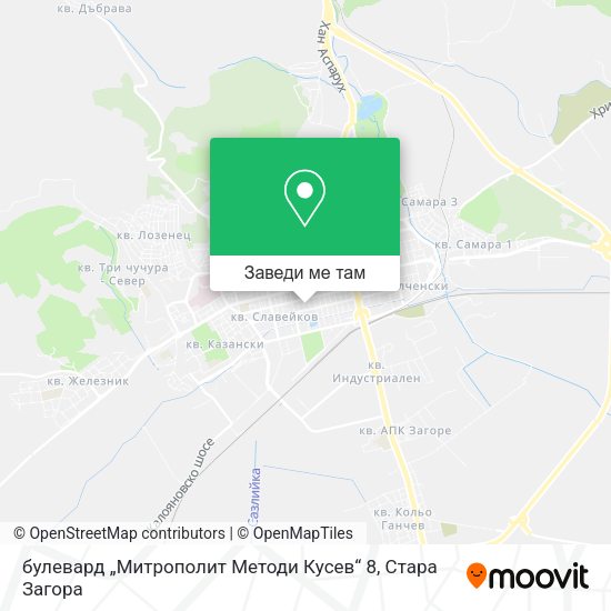 булевард „Митрополит Методи Кусев“ 8 карта