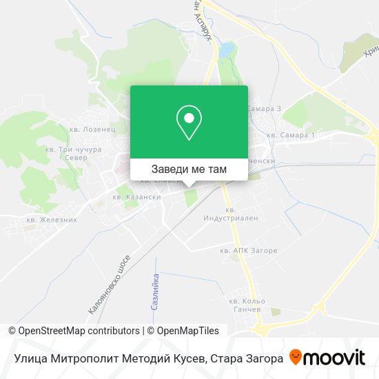 Улица Митрополит Методий Кусев карта