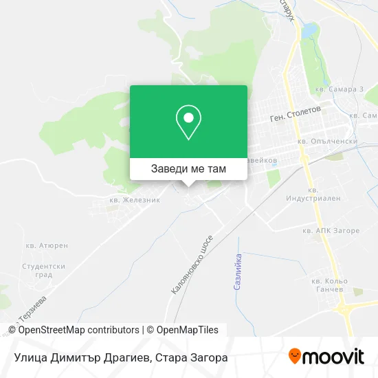 Улица Димитър Драгиев карта