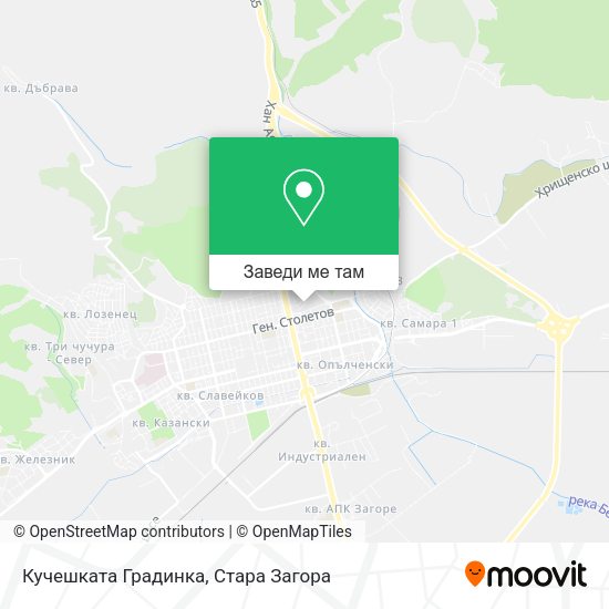 Кучешката Градинка карта