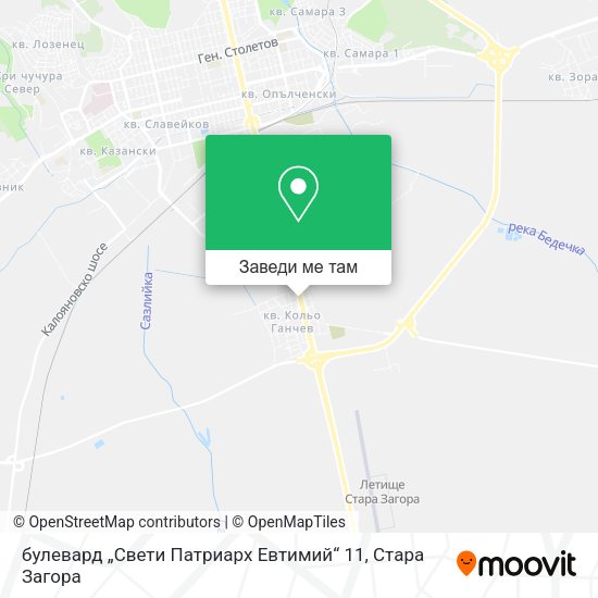 булевард „Свети Патриарх Евтимий“ 11 карта