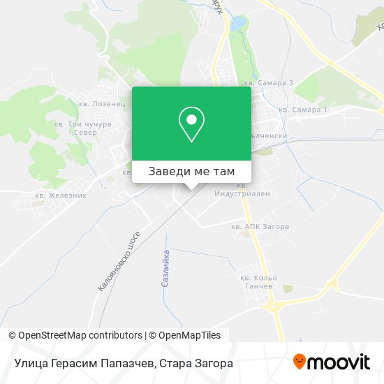 Улица Герасим Папазчев карта