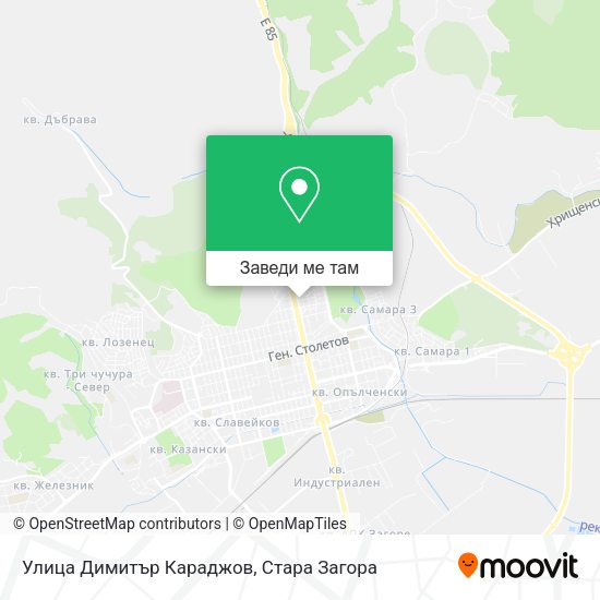 Улица Димитър Караджов карта