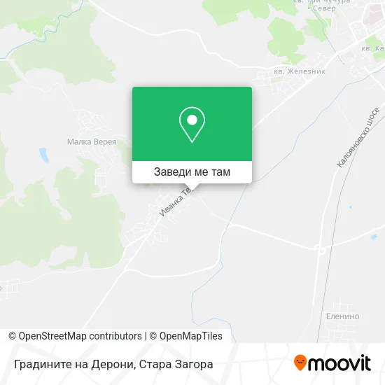 Градините на Дерони карта