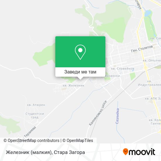 Железник (малкия) карта