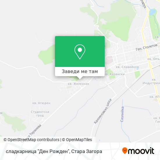 сладкарница "Ден Рожден" карта