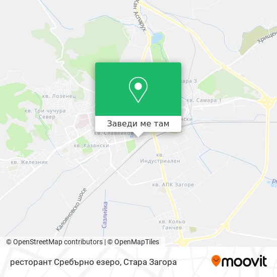 ресторант Сребърно езеро карта
