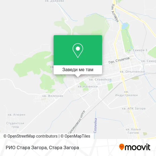 РИО Стара Загора карта