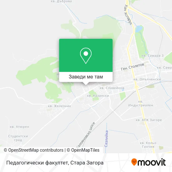 Педагогически факултет карта