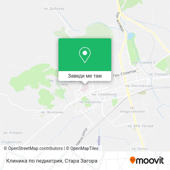 Клиника по педиатрия карта