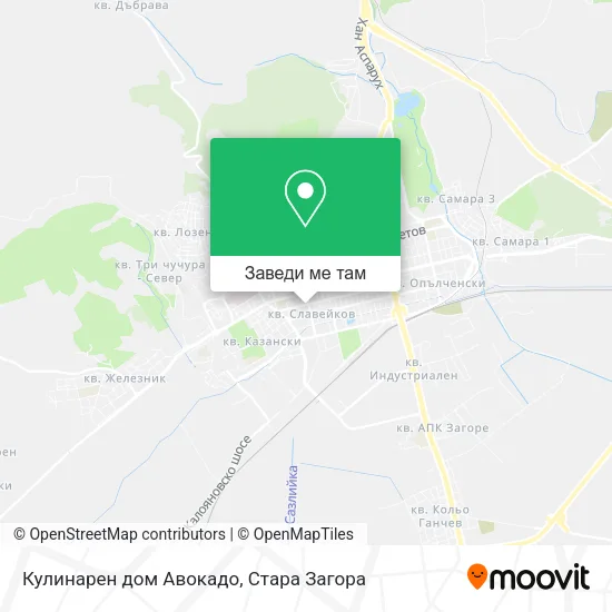 Кулинарен дом Авокадо карта