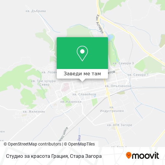Студио за красота Грация карта