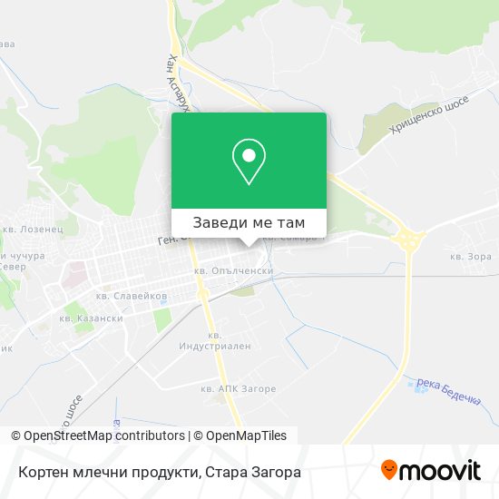 Кортен млечни продукти карта