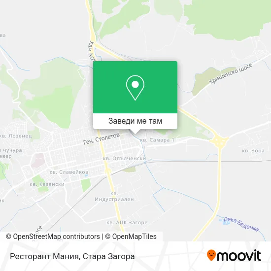 Ресторант Мания карта