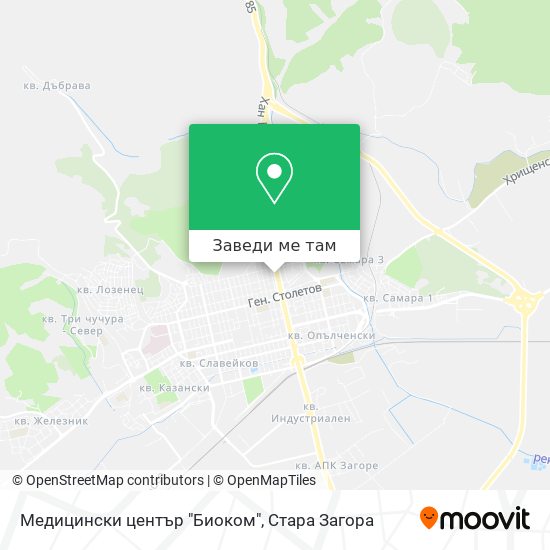 Медицински център "Биоком" карта