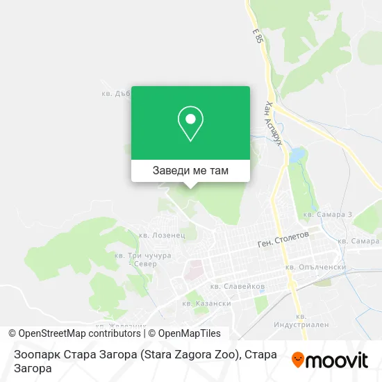 Зоопарк Стара Загора (Stara Zagora Zoo) карта