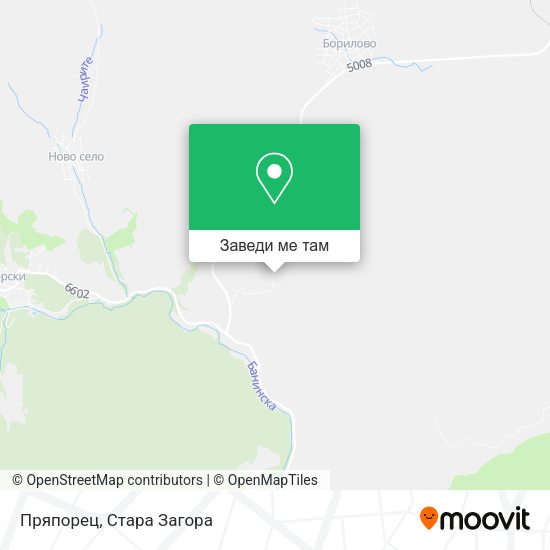 Пряпорец карта