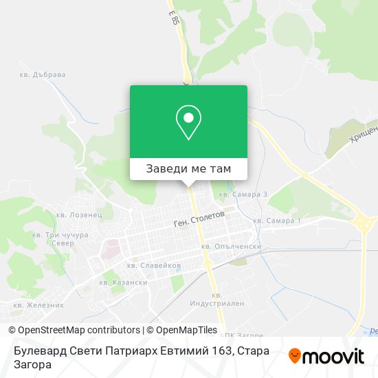 Булевард Свети Патриарх Евтимий 163 карта