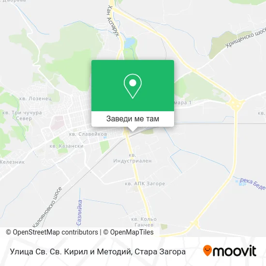 Улица Св. Св. Кирил и Методий карта