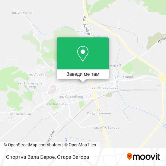 Спортна Зала Берое карта