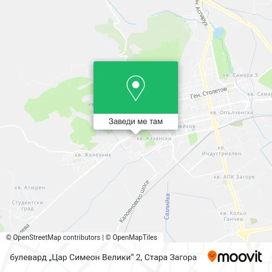 булевард „Цар Симеон Велики“ 2 карта