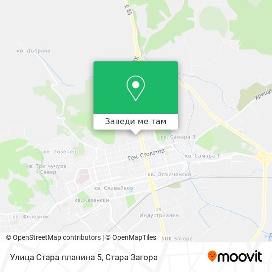 Улица Стара планина 5 карта